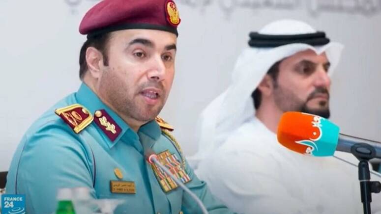 اللواء الإماراتي أحمد ناصر الريسي رئيس الإنتربول.