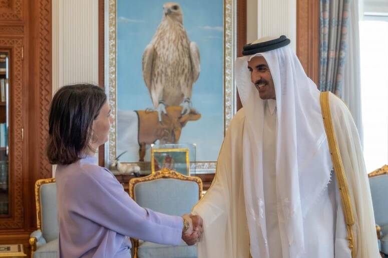 أمير قطر الشيخ تميم بن حمد آل ثاني التقى وزيرة الخارجية الألمانية أنالينا بيربوك - وكالة الأنباء القطرية