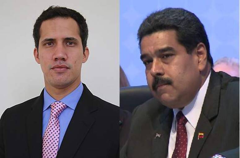 Juan Guaido and Nicolas Maduro /@alcastro