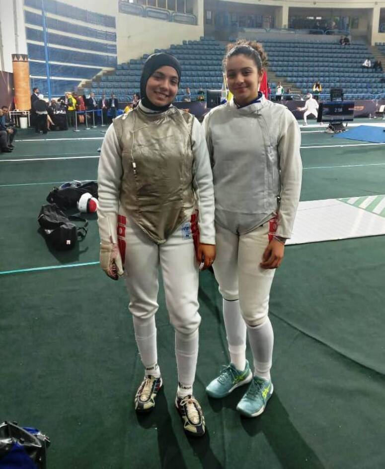 تحصل كل من نوران بشير على الميدالية الذهبية والاعب ياسمين السوسي على الميدالية البرونزية