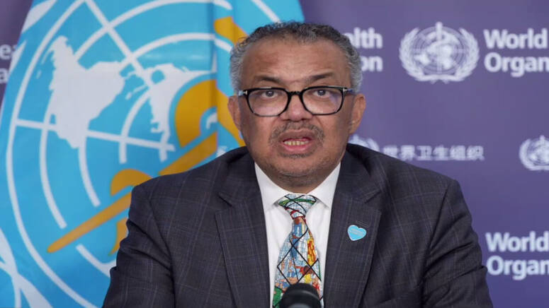 المدير العام لمنظمة الصحة العالمية تيدروس أدهانوم غيبرييسوس
