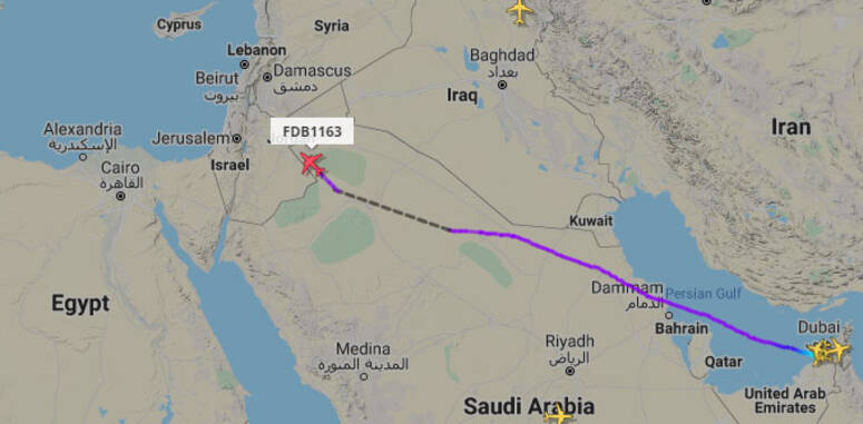 Credits Flight Radar 24