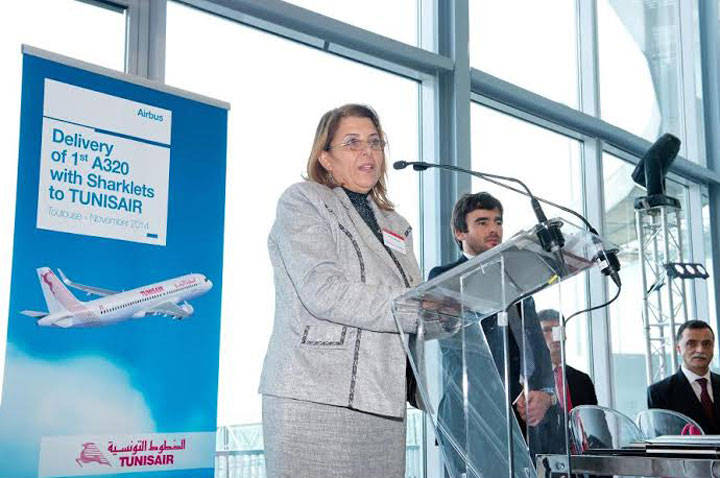 Tunisair réceptionne son premier A320 équipé de Sharklets