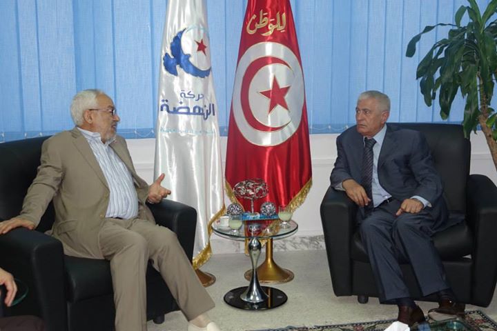 راشد الغنوشي يستقبل وفدا من حركة فتح الفلسطينية