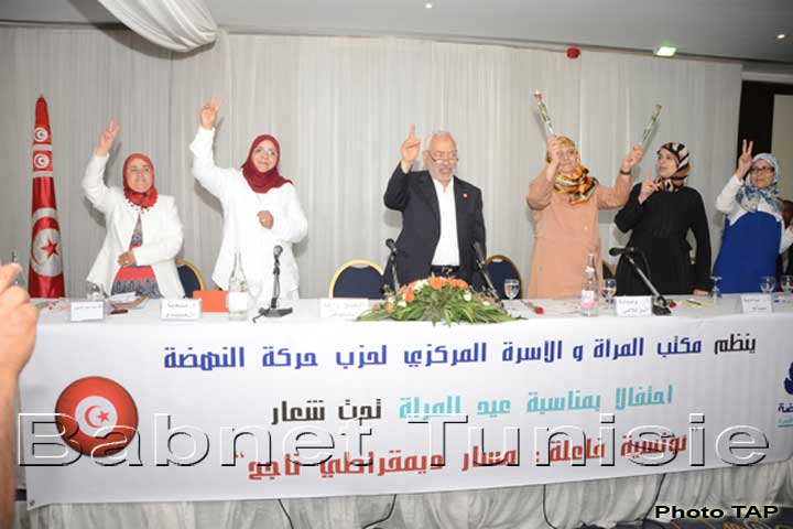 الغنوشي: المرأة ليست نصف المجتمع بل المجتمع كلّه والانتصار لحقوقها جزء من المشروع الاسلامي