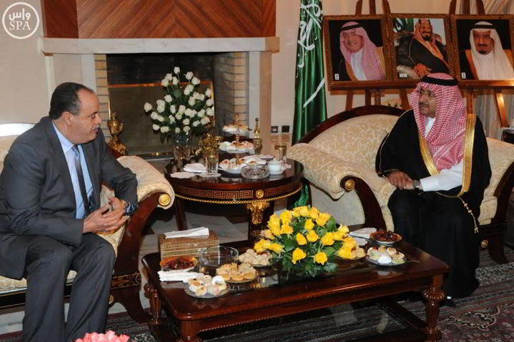 ناجم الغرسلي يلتقي وزير الداخلية السعودي محمد بن نايف بن عبد العزيز