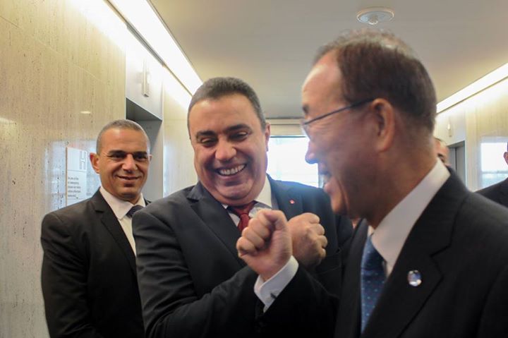 صورة اليوم: بان كي مون ومهدي جمعة اليد في اليد من أجل مسستقبل تونس