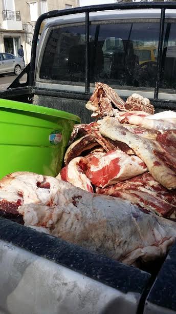 حجز 550 كغ من اللحوم الفاسدة بأريانة