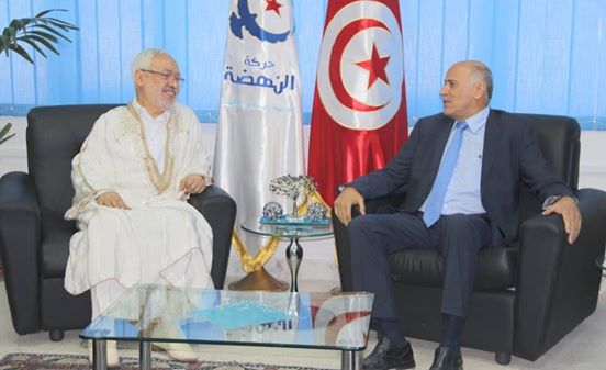 راشد الغنوشي يتسلم رسالة من محمود عباس يطالبه فيها بالتدخل لانجاح المصالحة الفلسطينية