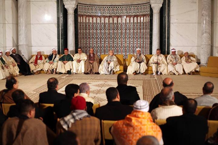 الرؤساء الثلاثة يشرفون على موكب الاحتفال بذكرى المولد النبوى الشريف