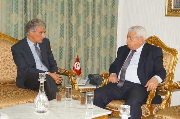 وزير العدل وحقوق الإنسان والعدالة الانتقالية يلتقي سفير إيطاليا بتونس