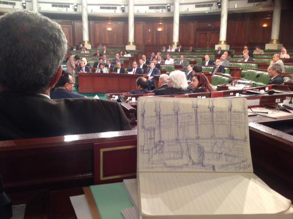 صورة اليوم: بعد الرّقص، نعمان الفهري يكشف عن موهبة الرسم لديه