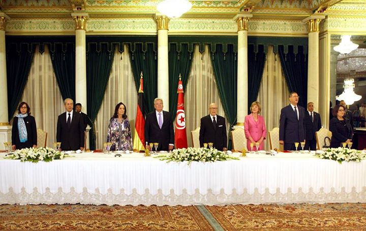 رئيس الجمهورية يقيم مأدبة عشاء على شرف رئيس جمهورية ألمانيا الفدرالية