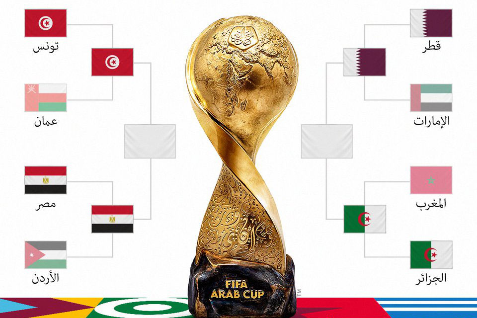 مواعيد مباريات الدور نصف النهائي في بطولة كأس العرب 2021.