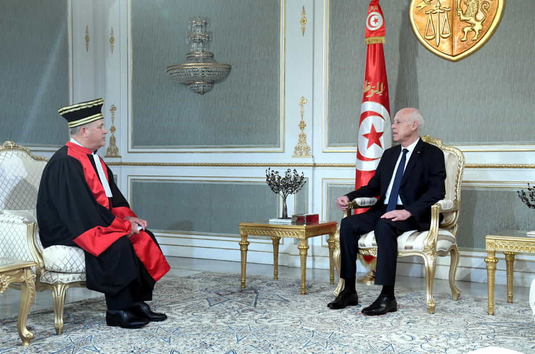 عمل مجلس المؤقت للقضاء العدلي وسير عمل المحاكم محور لقاء رئيس الدولة