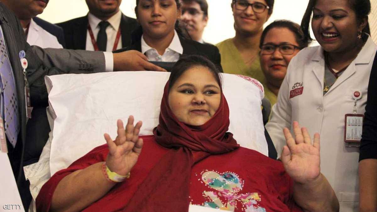 وفاة المصرية إيمان عبد العاطي أسمن امرأة في العالم نتيجة لتسمم في الدم بوابة الأهرام