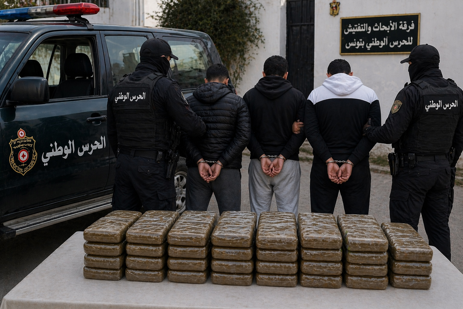 تفكيك شبكة ترويج مخدرات بالعاصمة: إيقاف 3 شبان وحجز 100 صفيحة من مادة “الزطلة”