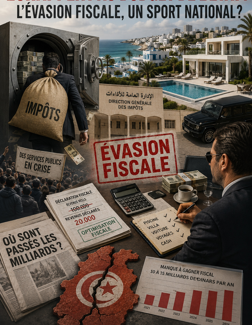 Entre 10 à 15 milliards de dinars par an échappent au budget de l’Etat : l’évasion fiscale, un sport national?