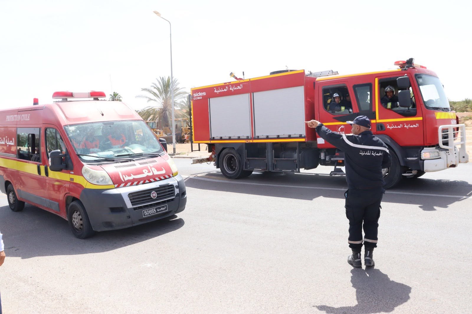 قبلي: عملية بيضاء لاختبار جاهزية التدخل في حادث مر