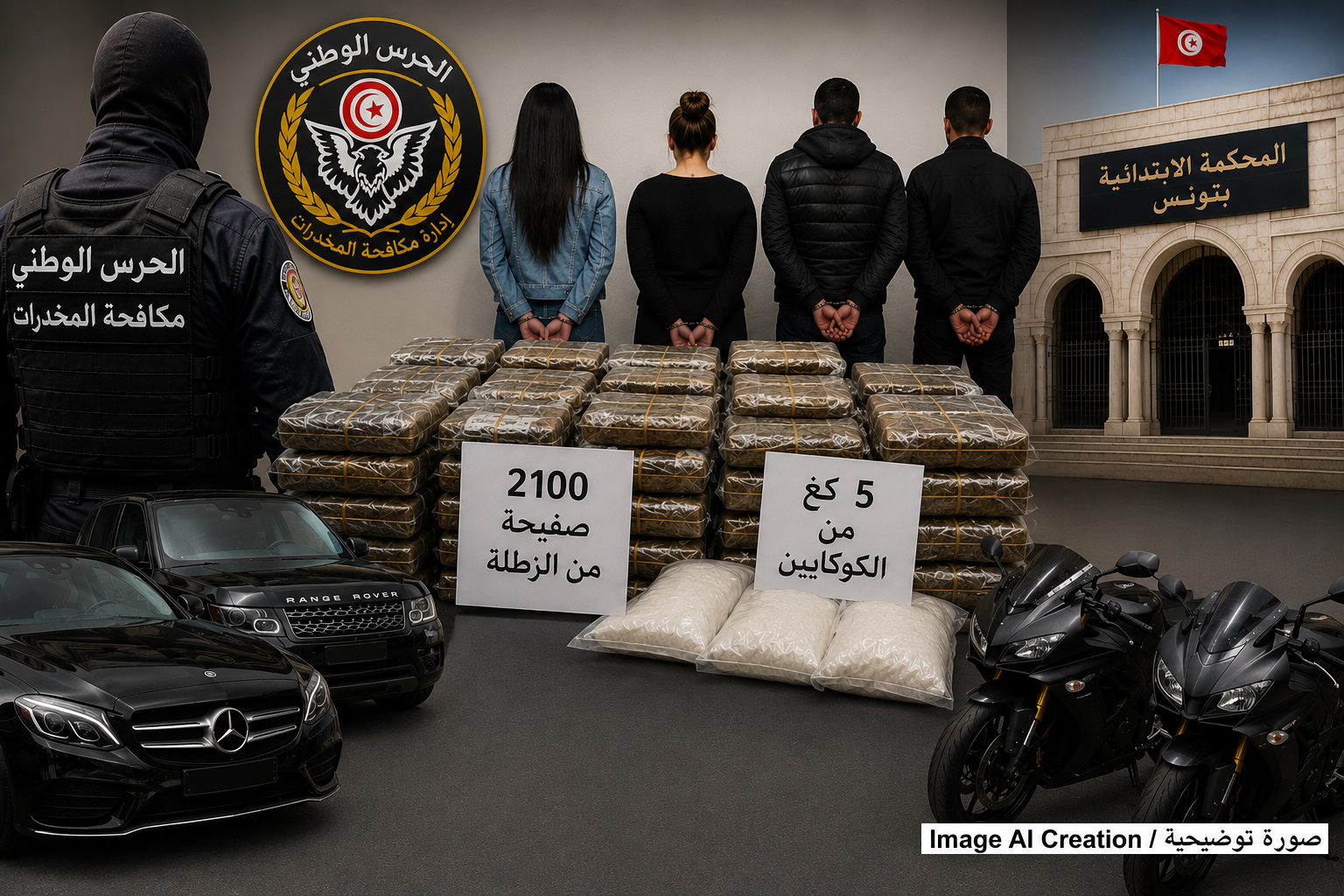 إيداع إنستاغراموز وصاحبة مقهى السجن في قضية شبكة دولية للمخدرات وغسيل الأموال