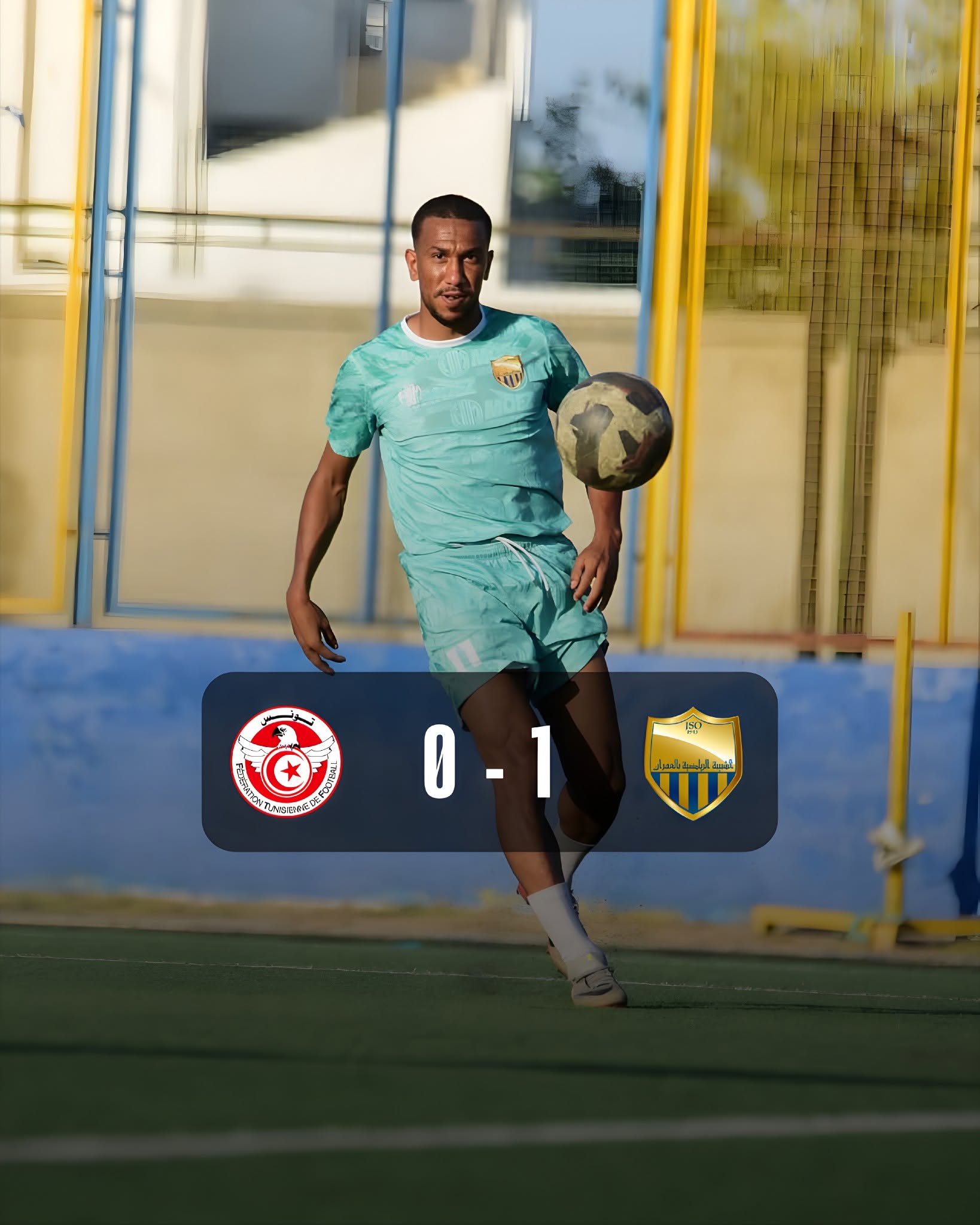The Tunisian under-21 football team was defeated in a friendly match by Chabab Al-Omrane 0-1