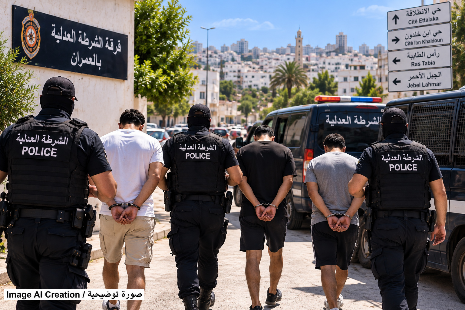 حملة أمنية بين حي الانطلاقة ورأس الطابية تطيح بـ11 عنصراً مفتشاً عنهم