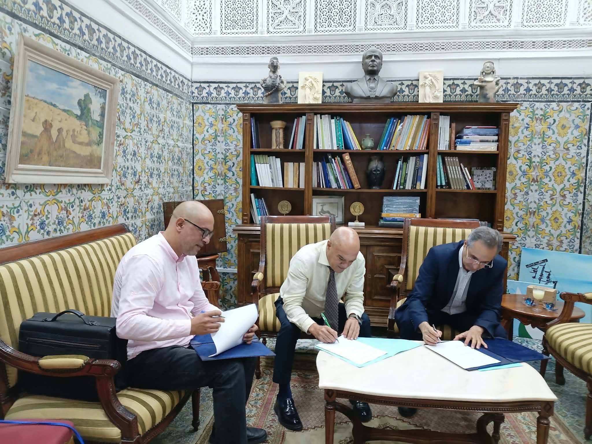 توقيع اتفاقية شراكة بين المعهد العالي للفنون الجميلة بنابل والمعهد الوطني للتراث ومؤسسة صدربعل للثقافة والفنون