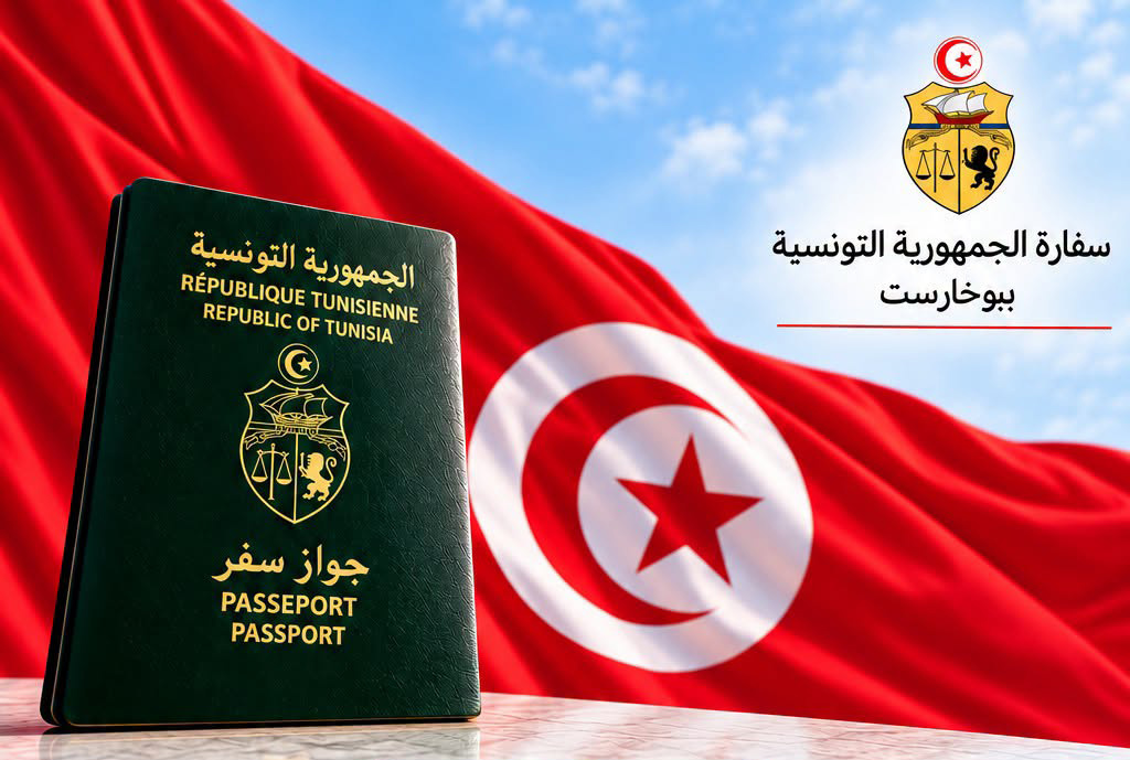 سفارة الجمهورية التونسية ببوخارست تعلن عن تركيز وحدة لانتاج جوزات السفر المقروءة آليا
