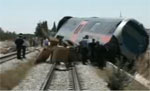 Accident, à Bouficha, entre un autorail express et un engin motorisé de machinerie lourde