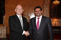 Rencontre entre Rafik Abdessalem et William Hague en marge de sa visite à Londres
