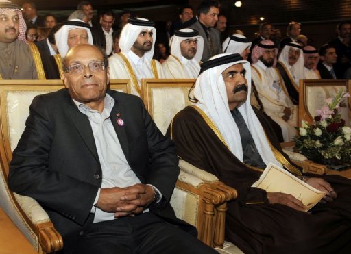 المرزوقي يؤكد في احتفال تونس بثورتها المضي في درب الحرية واقامة نظام جديد