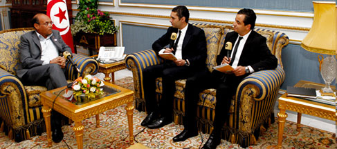 Tunisie: Le Président Marzouki accorder sa 1ère interview radiophonique à Shems FM!