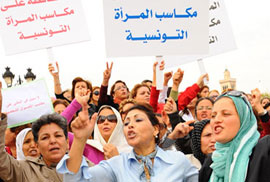 Rassemblement pour défendre les symboles de la Nation et les droits de la femme