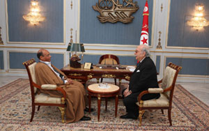 M Moncef Marzouki au palais de Carthage