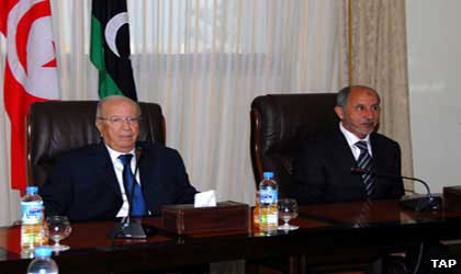 Tunisie Liibye: Communiqué commun au terme de la visite effectuée par le Premier ministre à Benghazi