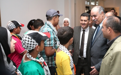 زيارة وفد من الأطفال الفلسطينيين لتونس