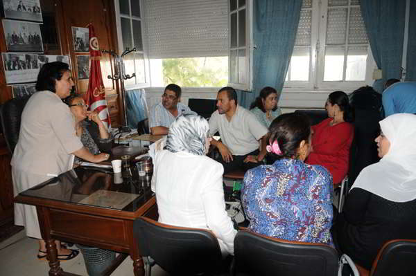 Sit-in des magistrats en signe de protestation contre le dernier mouvement dans le corps des magistrats