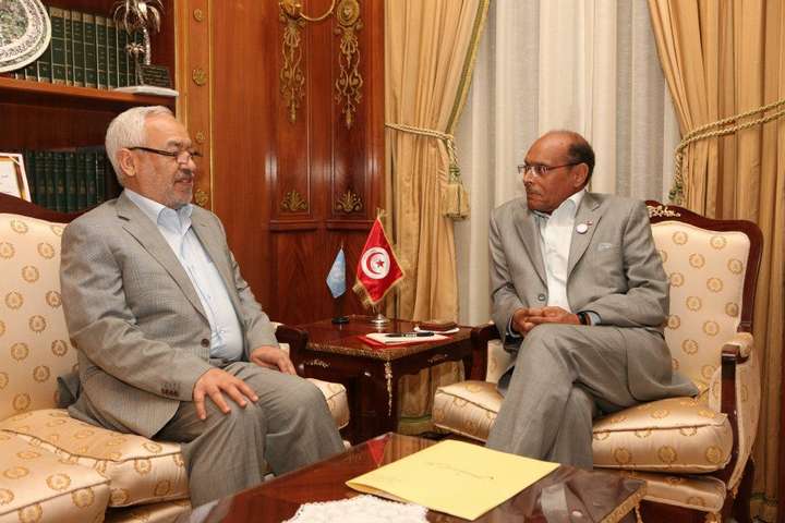 Marzouki rencontre des secrétaires généraux de partis politiques et des présidents de groupes parlementaires