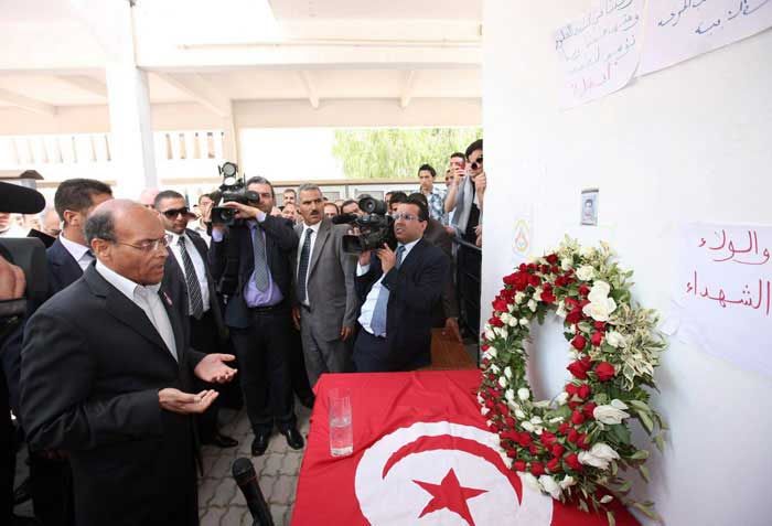 المرزوقي في المركب الجامعي بالمنار
