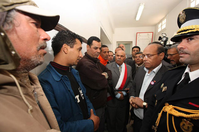Le président Marzouki visite la prison de Nadhour à Bizerte