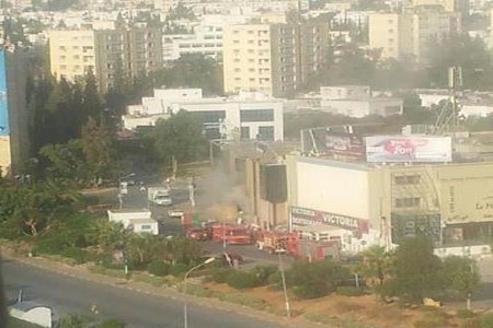 Un dépôt de l'espace commercial Monoprix à El Menzah VI incendié