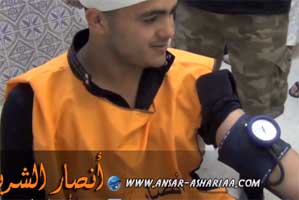 القيروان : أنصار الشريعة يتبرّعون بالدم لجرحى الحادث الأليم بالهوارب