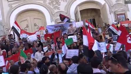 في شارع الحبيب بورقيبة : الله سوريا بشار وبس