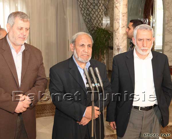 Une délégation du mouvement Hamas et du Jihad islamique chez le président de la République