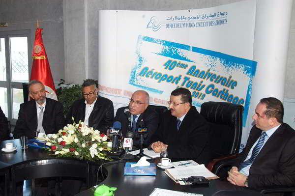 l'Aéroport de Tunis-Carthage accueillera 5 millions de voyageurs, fin 2012