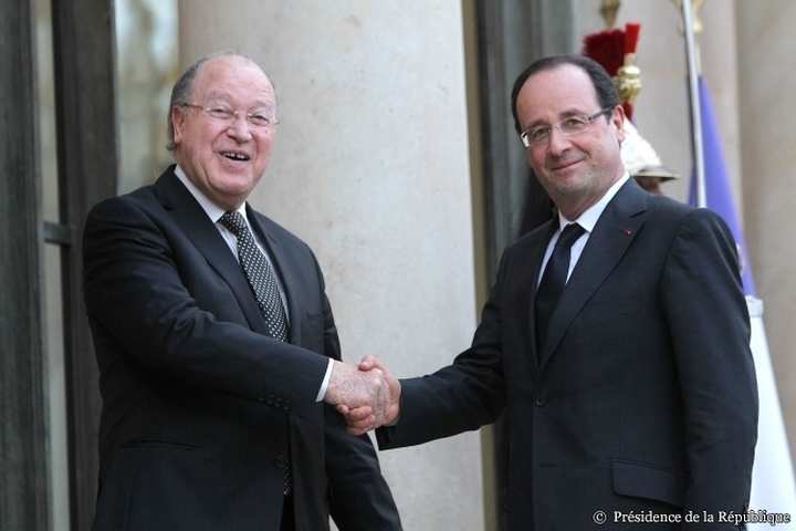 Tunisie-France Rencontre entre Mustapha Ben Jaafar et François Hollande à l'Elysée