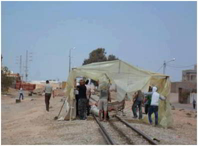 سلفيون ينشرون صورا لخيام المعتصمين في فسفاط قفصة