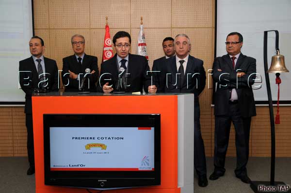 Tunisie: La cloche de la bourse sonne la première cotation de ''Land'or''