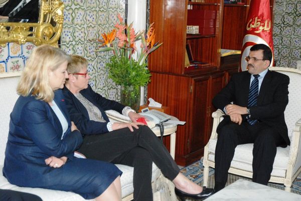 ''La paix et la stabilité au sud de la Méditerranée dépendent de la garantie de la paix et de la stabilité en Tunisie'' (sénatrice française)