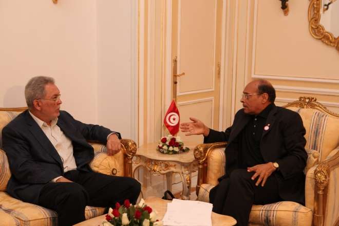 لقاء رئيس الجمهورية مع وفد من صندوق النقد الدولي برئاسة السيد دافيد لبتون